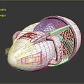 White Portable Ventilation Fan With Mesh Cover And Curved Design Appliance