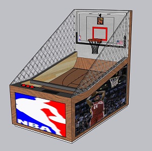 modern basketball machine 3d model