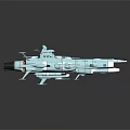 Sleek Metallic Rocket Model With Streamlined Design Thrusters And Structural Details