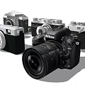 Modern Camera Digital Camera SLR Camera 3d model