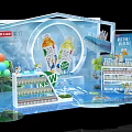 Beverage Exhibition Booth With New Flavor Tea Source And Drink Bottles