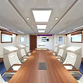 Modern Command Room Command Vehicle 3d model