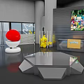 Modern VETEMENTS Flagship Store with Open Layout Glass Doors Display Tables and Contemporary Interior Design