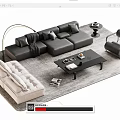 Sofa coffee table 3d model