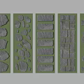 Various Stepping Stones Patterns For Garden Path With Natural Stone And Grass