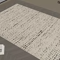 Light Beige Square Rug With Woven Texture On Wooden Floor Near Open Book And Window