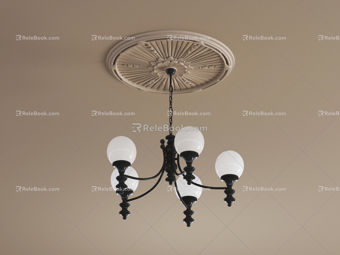 French retro chandelier model