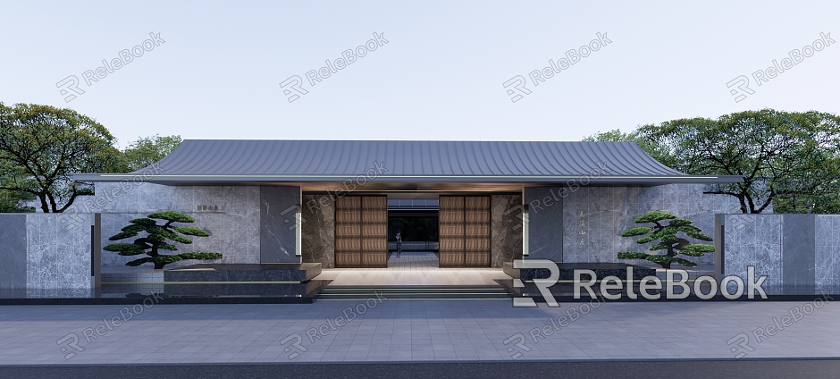 new chinese style gate model