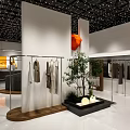 Lanyumo Modern Clothing Store Interior With Mannequins And Clothing Displays