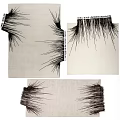 Modern Simple Square Carpet With Fringed Edges And Light Tones Design 3d model
