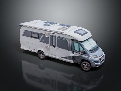 Modern RV Camper Car Camper Car 3d model