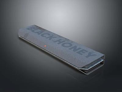 Black Honey Weapon Sheath with Gray Exterior and Brand Name Engraved 3d model