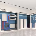 Modern Heating And Fresh Air System Showroom With Radiators And Pipes