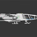 Futuristic Spacecraft 3D Model With Multi Engine Design For Cosmic Exploration