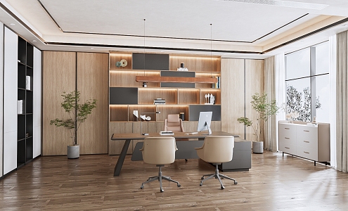 Modern Office Manager's Office 3d model