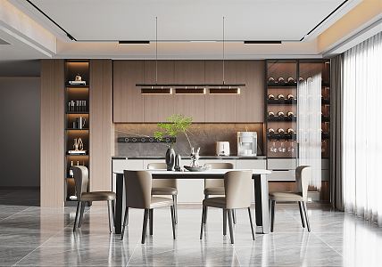 Modern Restaurant 3d model