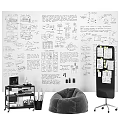Download 3ddd Architecture Building Sketches On Whiteboard With Drawing Tools