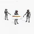 Virtual character humanoid monster 3d model