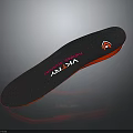 Vibram FLY Shock Absorption Insole With Black Red Comfortable Supportive Footwear Design
