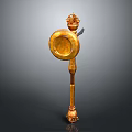 High Quality Golden Hardware Tool With Round Head And Ornate Decorative Design