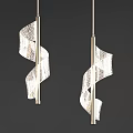 Light Luxury Chandelier Chandelier Combination 3d model
