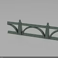 Architectural Stone Balustrade Design Featuring Arched Patterns And Decorative Stone Elements