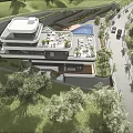 Modern Detached Villa Featuring Rooftop Terrace Swimming Pool Sun Loungers And Greenery