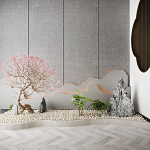 New Chinese Landscape Sketch Plants 3d model