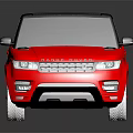 Sleek Pink SUV with Black Wheels Tinted Windows and Glossy Reflection on Dark Surface