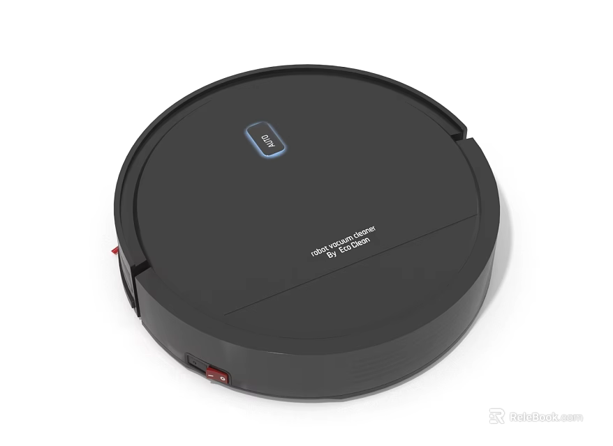 Efficient Smart Automatic Robotic Vacuum Cleaner With Black Design For Home Daily Cleaning 3d model 