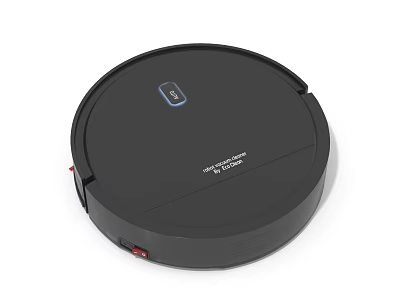 Efficient Smart Automatic Robotic Vacuum Cleaner With Black Design For Home Daily Cleaning 3d model