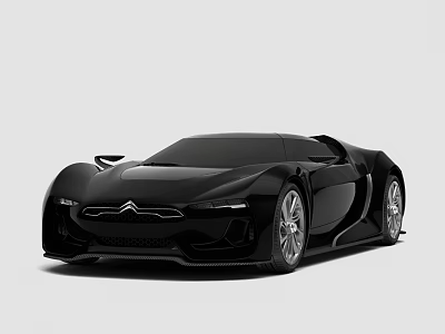 Modern sports car Citroen 3d model