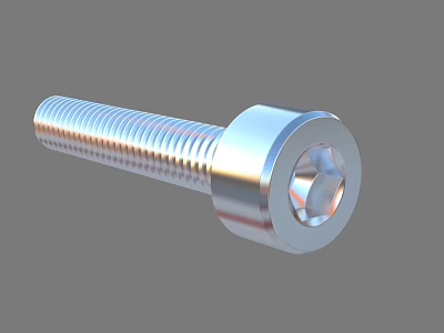 Durable Hardware Tool Metal Hexagon Socket Screw For Industrial Applications 3d model