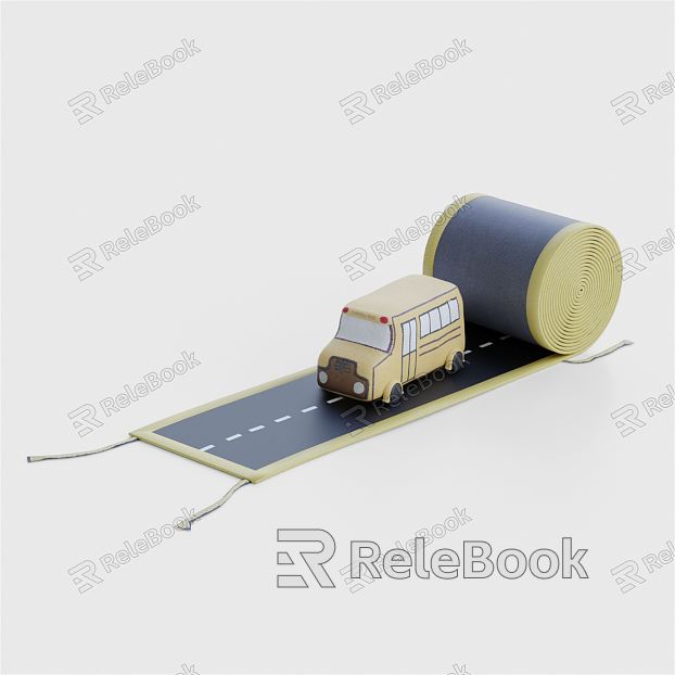 Modern toy car fabric car road toy model