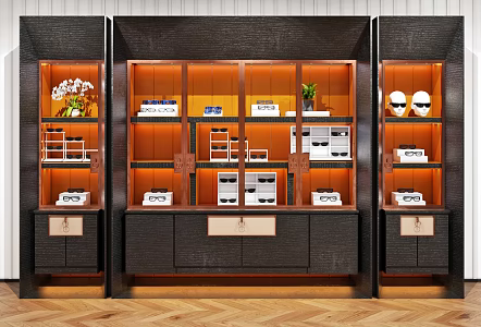 Modern Display Cabinet Glasses Store Display Cabinet 3d model
