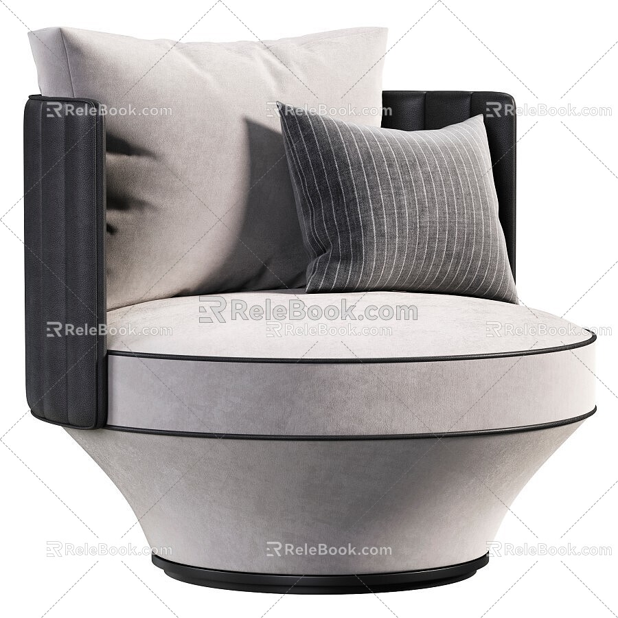 Modern Single Sofa Simple Single Casual Sofa 3d model