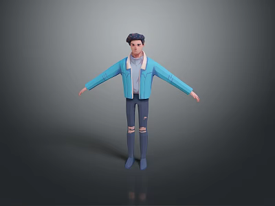Men Handsome Men Young Teenagers Male Characters Boy Realistic Men 3d model