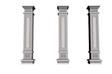 Roman Columns European-style Columns 3d model