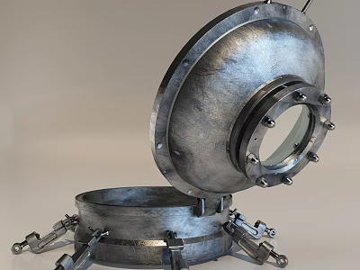 Road Infrastructure Metal Manhole Cover With Bolted Design For Urban Drainage Systems 3d model