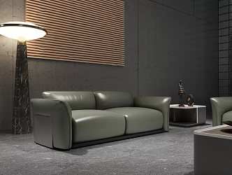 Modern lounge area office space 3d model