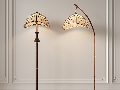 French Middle Ancient Quiet Floor Lamp model