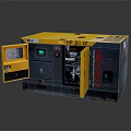 Yellow And Black HP 20 12 Generator With Open Door Showing Internal Components