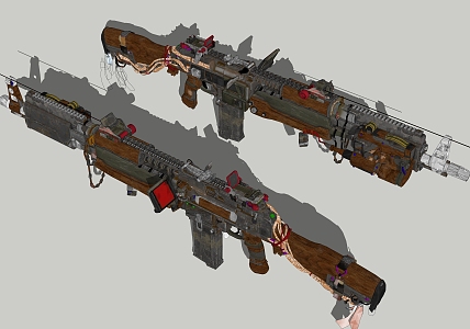 Guns Weapons Rainier Rifle 3d model