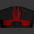 High Performance Black And Red Ergonomic Gaming Mouse For Electronic Devices