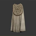 Elegant Traditional Silk Robe With Intricate Golden Embroidery And Tassels