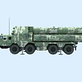 Military Function Vehicle With Camouflage Paint Missile Launch System And Multi Wheel Design