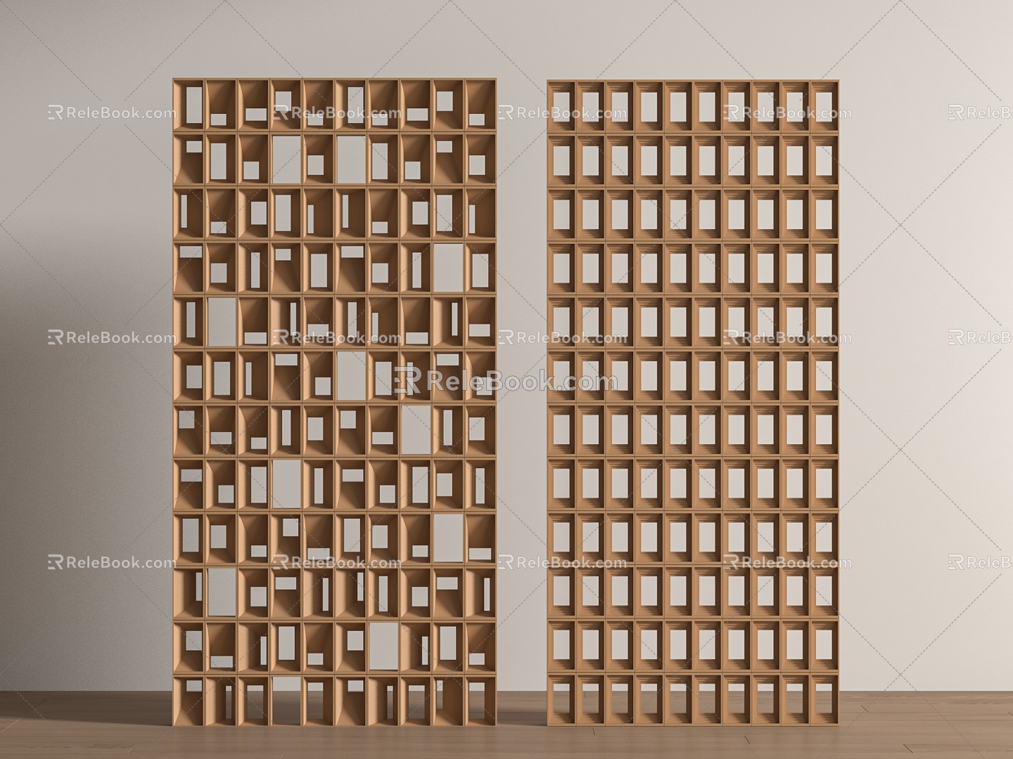 Modern cement brick partition wall brick 3d model