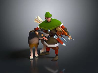 Ranger Ronin Swordsman Martial Arts Hunter Ancient Hunter Hero Assassin Killer Tramp 3d model