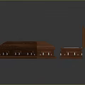 Wooden Casket With Open And Closed Design White Interior Lining Metal Hardware
