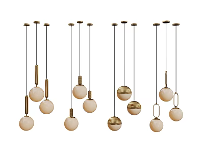 Modern Chandelier Art Chandelier Spherical Chandelier 3d model